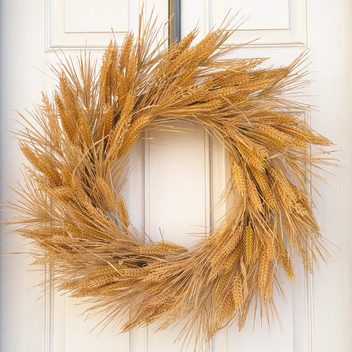 26 Inch Harvest Wheat Wreath for Front Door | Wayfair North America