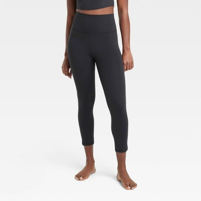 Women's Everyday Soft Ultra High-Rise Capri Leggings - All In Motion™ Black M: Midweight Slim Fit, 21" Inseam | Target