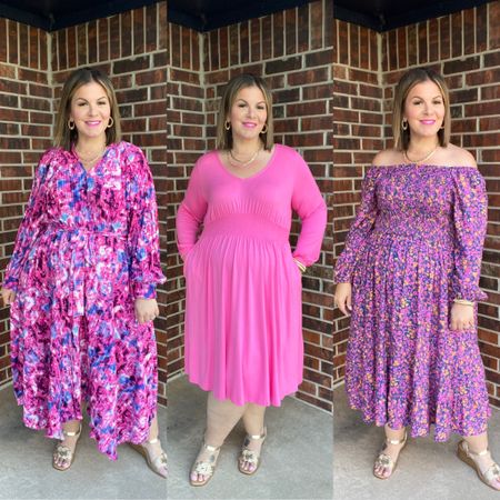 Curvy spring wedding guest dresses! These Walmart dresses are all $36 and under and all super comfortable. Would also be great graduation dresses or baby shower dresses. All 3 are great plus size dress options for events! Left XL, middle 1X, right 1X. 

Walmart Scoop dress, Walmart plus size dress, Terra and Sky, pink dress 

#LTKwedding #LTKfindsunder50 #LTKplussize