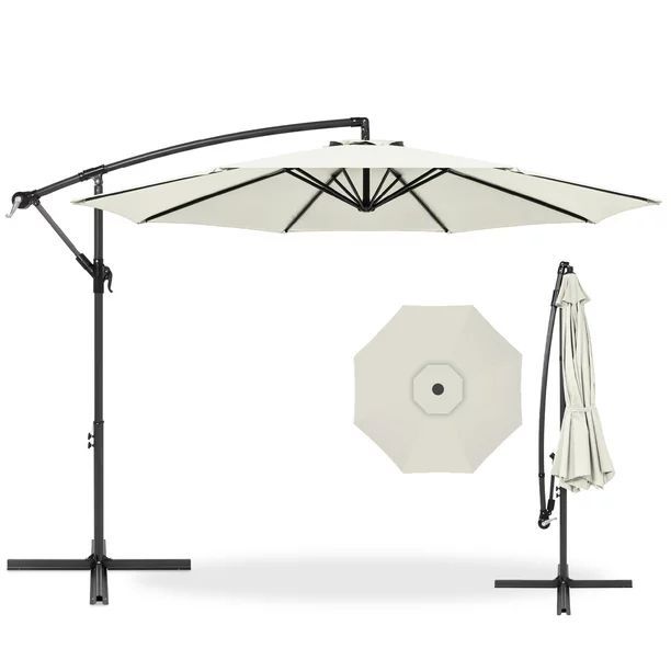 Best Choice Products 10ft Offset Hanging Outdoor Market Patio Umbrella w/ Easy Tilt Adjustment - ... | Walmart (US)