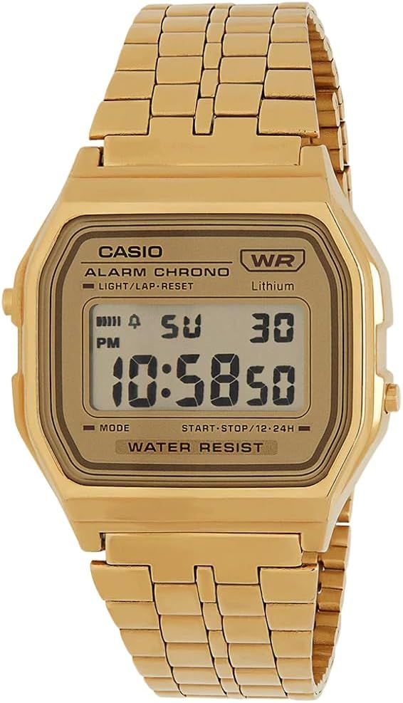 Casio Unisex-Adults Digital Quartz Watch with Stainless Steel Strap A158WETG-9AEF | Amazon (UK)