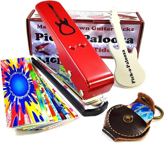 Pick-a-Palooza DIY Guitar Pick Punch Mega Gift Pack - the Premium Pick Maker - Leather Key Chain ... | Amazon (US)