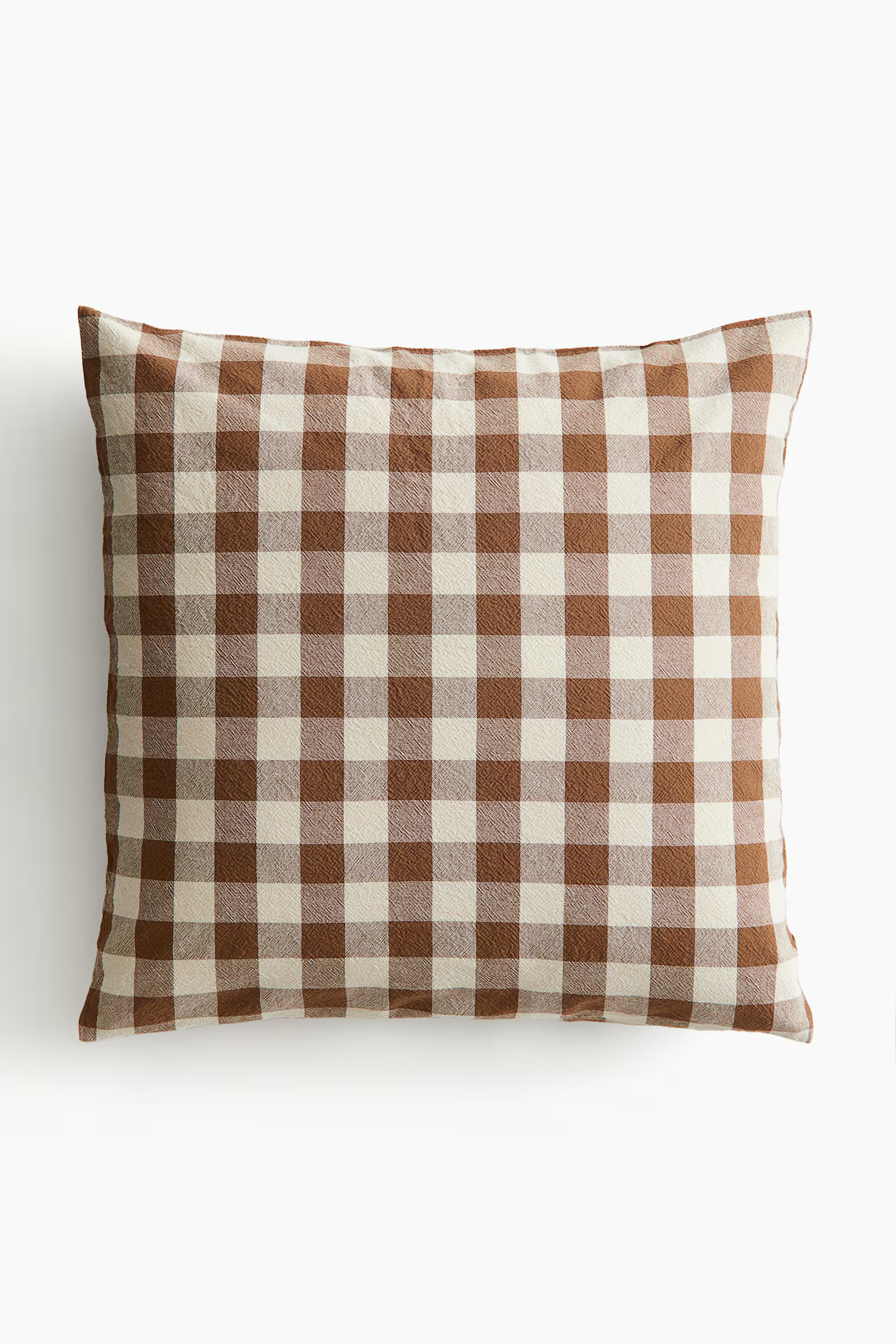 Gingham-Checked Cotton Cushion Cover | H&M (US + CA)
