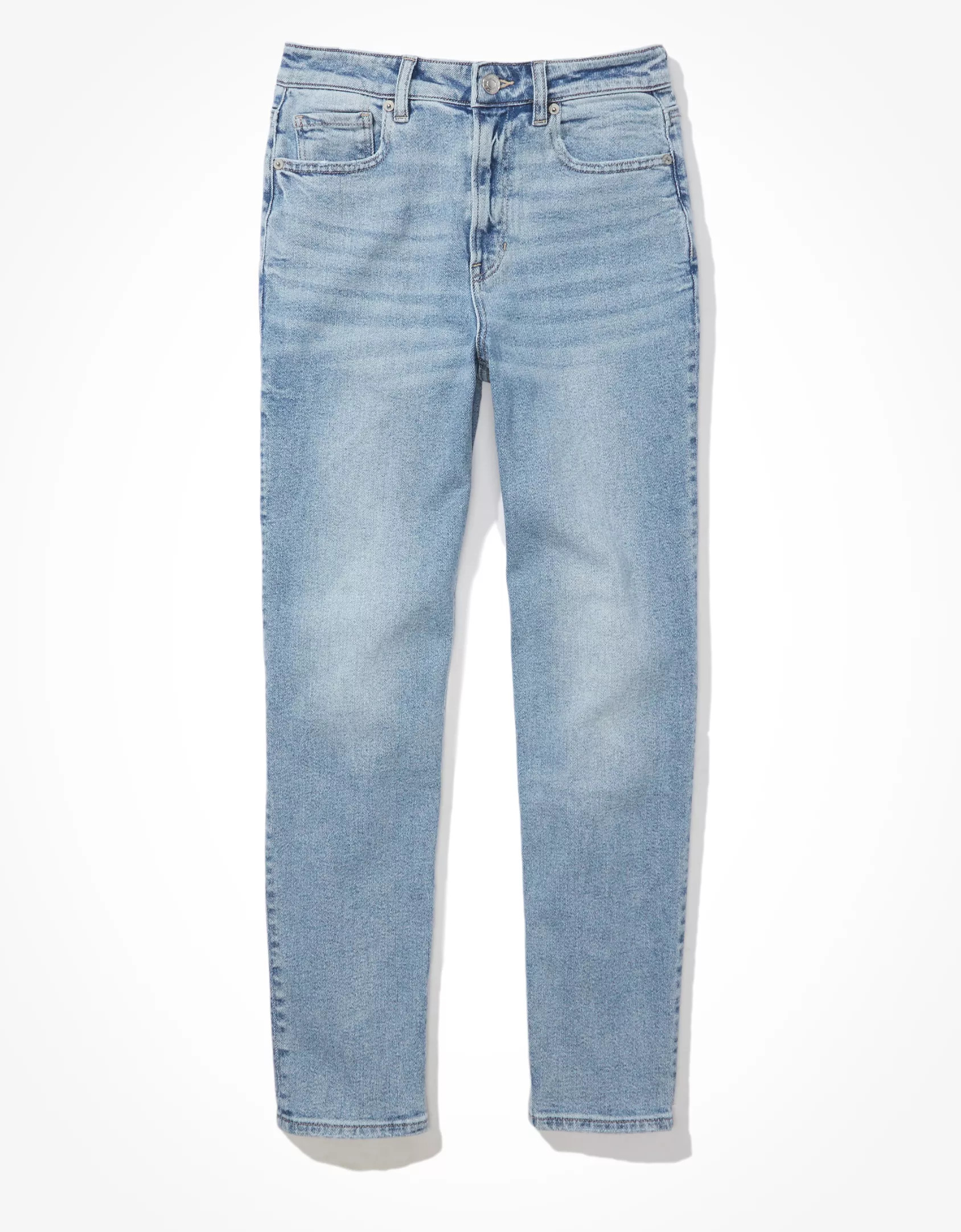 AE Stretch Straight Mom Jean | American Eagle Outfitters (US & CA)