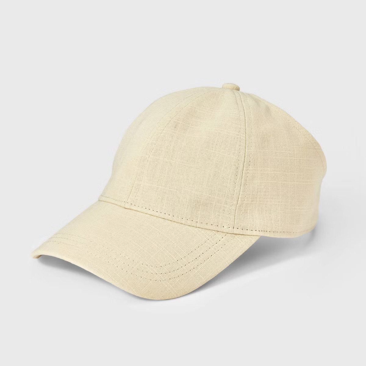 Women's Cotton Backless Baseball Hat - A New Day™ Off-White: Midweight Fabric, Ponytail Opening... | Target