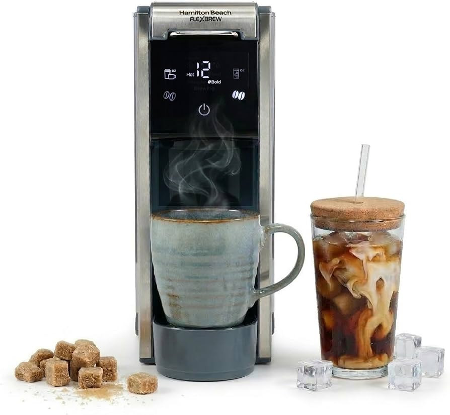 Hamilton Beach FlexBrew Advanced 4-in-1 Single Serve Hot & Iced Coffee Maker with Removable 45 oz... | Amazon (US)