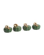 Set Of 4 Ceramic Pumpkins | Marshalls