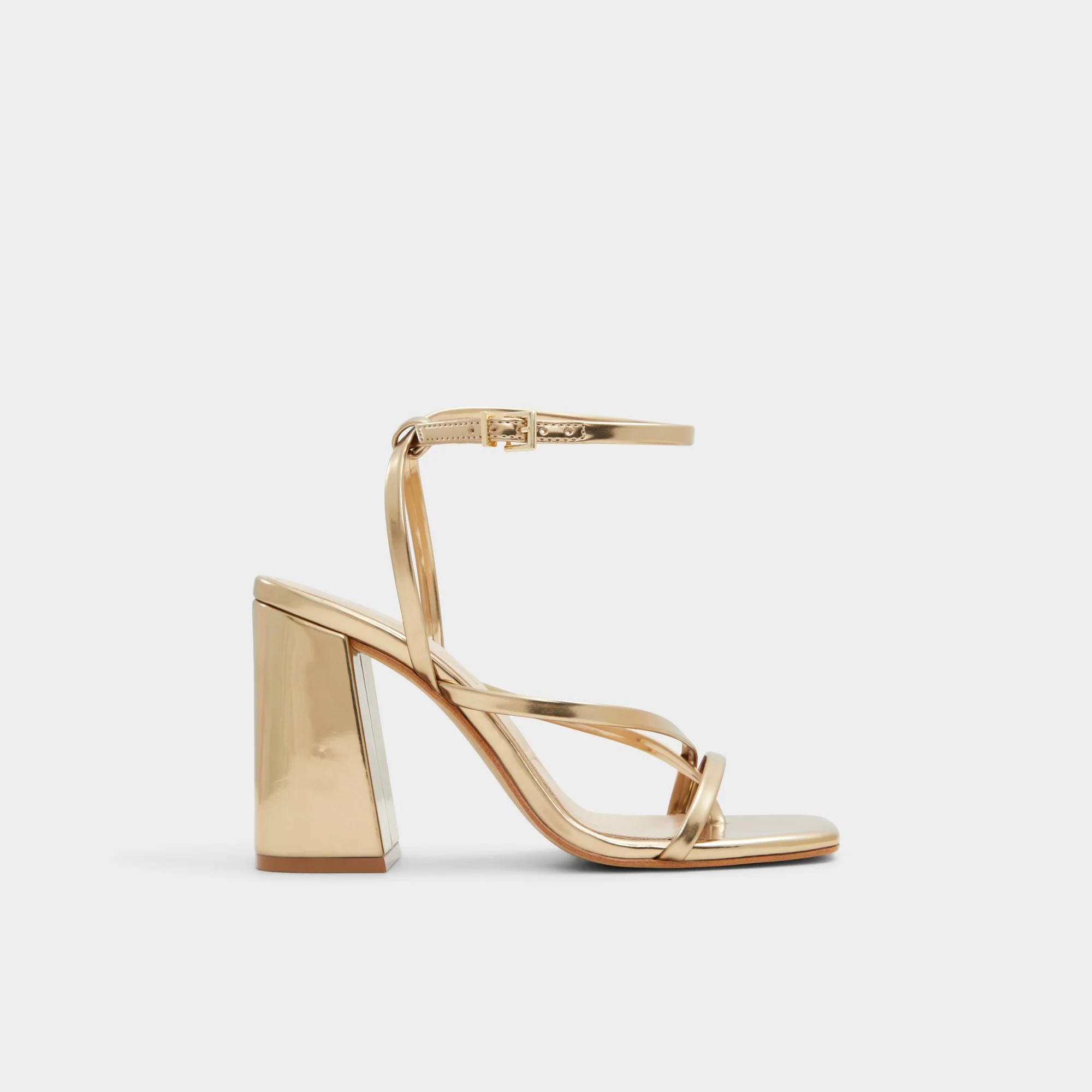 Laurader Gold Women's Block heels | Aldo Shoes (US)