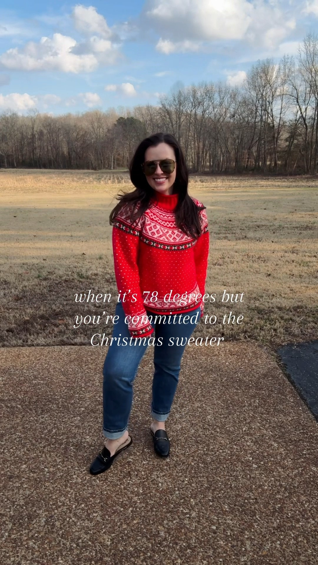 Committed to my favorite J.Crew Christmas sweater even though it’s randomly 78 degrees on Christmas Eve in tennessee 😅🎄

#LTKHoliday #LTKootd