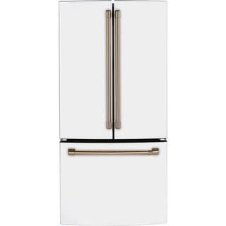 18.6 cu. ft. French Door Refrigerator in Matte White, Fingerprint Resistant, Counter Depth and EN... | The Home Depot