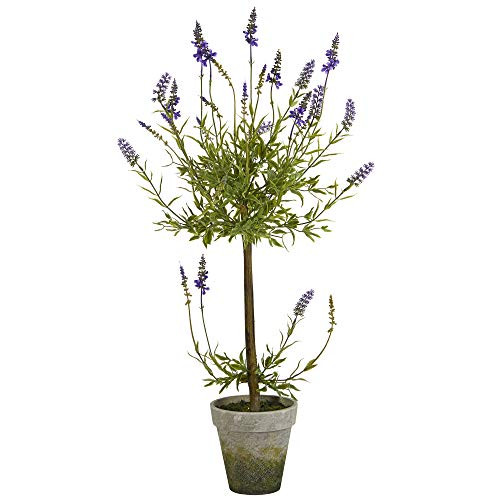 Nearly Natural 34in. Lavender Single Ball Topiary Artificial Tree | Amazon (US)
