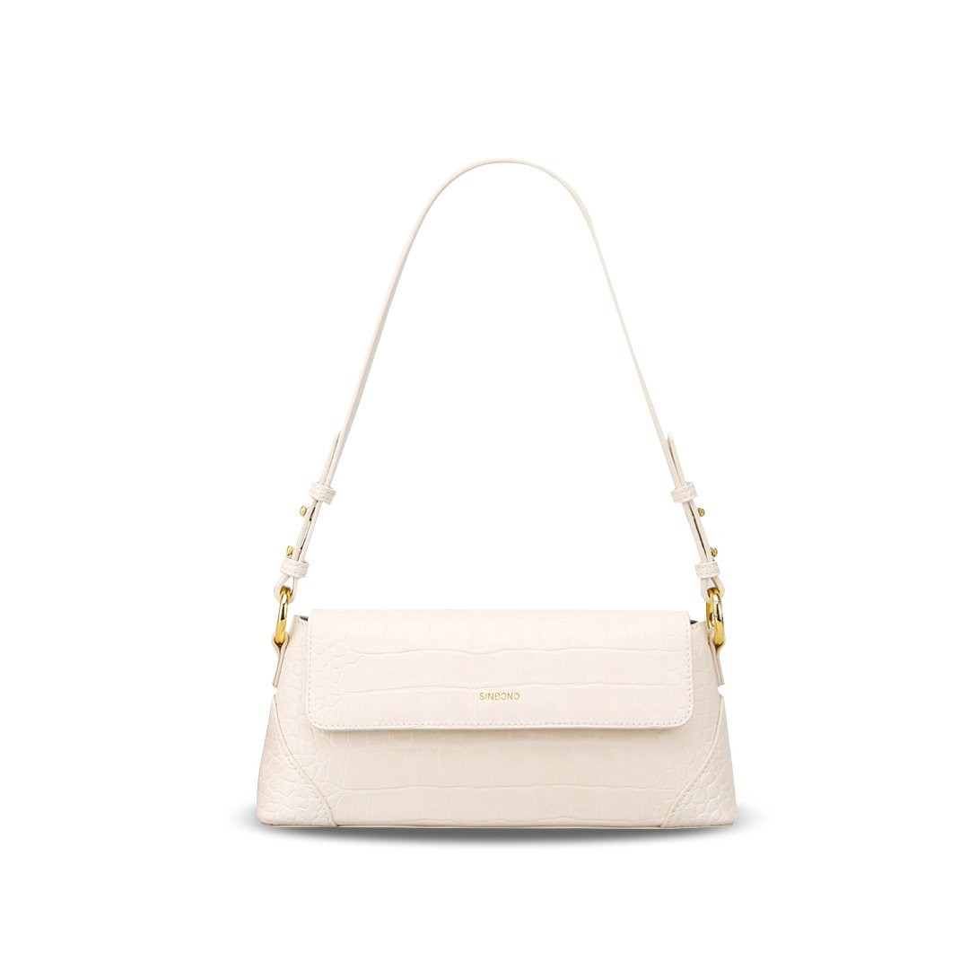 Amelia Shoulder Bag - Ivory | SINBONO INC.