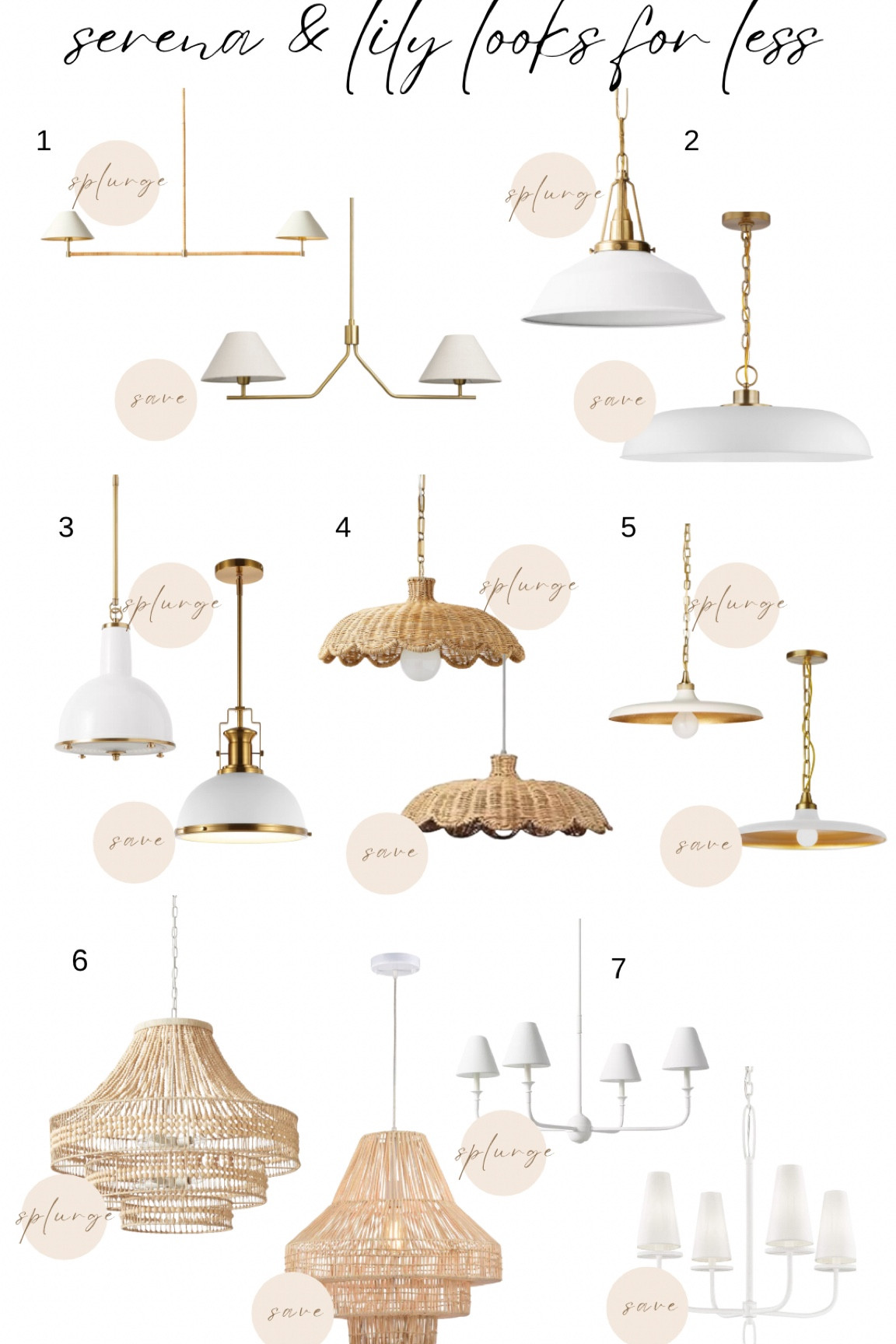 Serena & Lily Lighting looks for less! Pendants, chandeliers, flush mounts, all for less! 

#LTKStyleTip #LTKHome #LTKSaleAlert