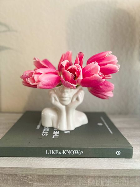 White vase | florals | tulips 🌷 

#LTKhome #LTKstyletip #LTKunder50