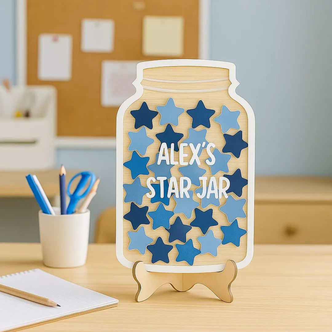 Custom Star Jar With Tokens, Personalized Reward Jar, Back to School Gift, Reward Jar With Custom... | Etsy (Global)