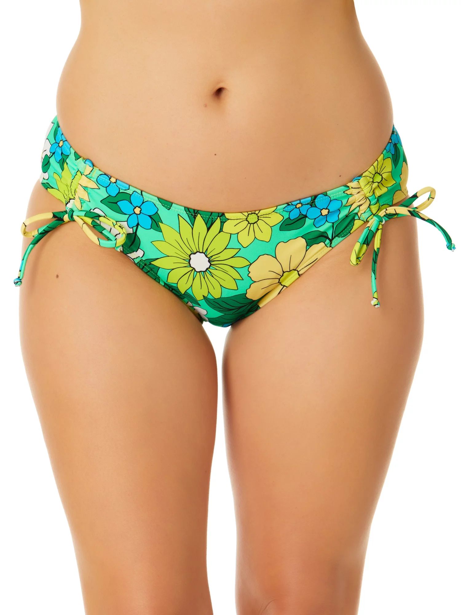 No Boundaries Juniors Mix and Match Floral Print Adjustable Ties Bikini Swimsuit Bottoms - Walmar... | Walmart (US)