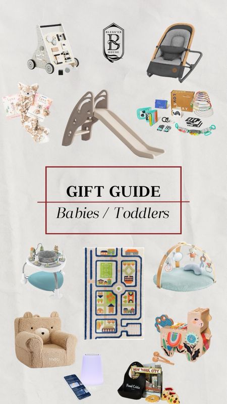 Gift ideas for toddlers and babies 

Amazon | Walmart | Target | Lovevery | Pottery Barn Kids | Montessori 

#LTKGiftGuide #LTKbaby #LTKkids