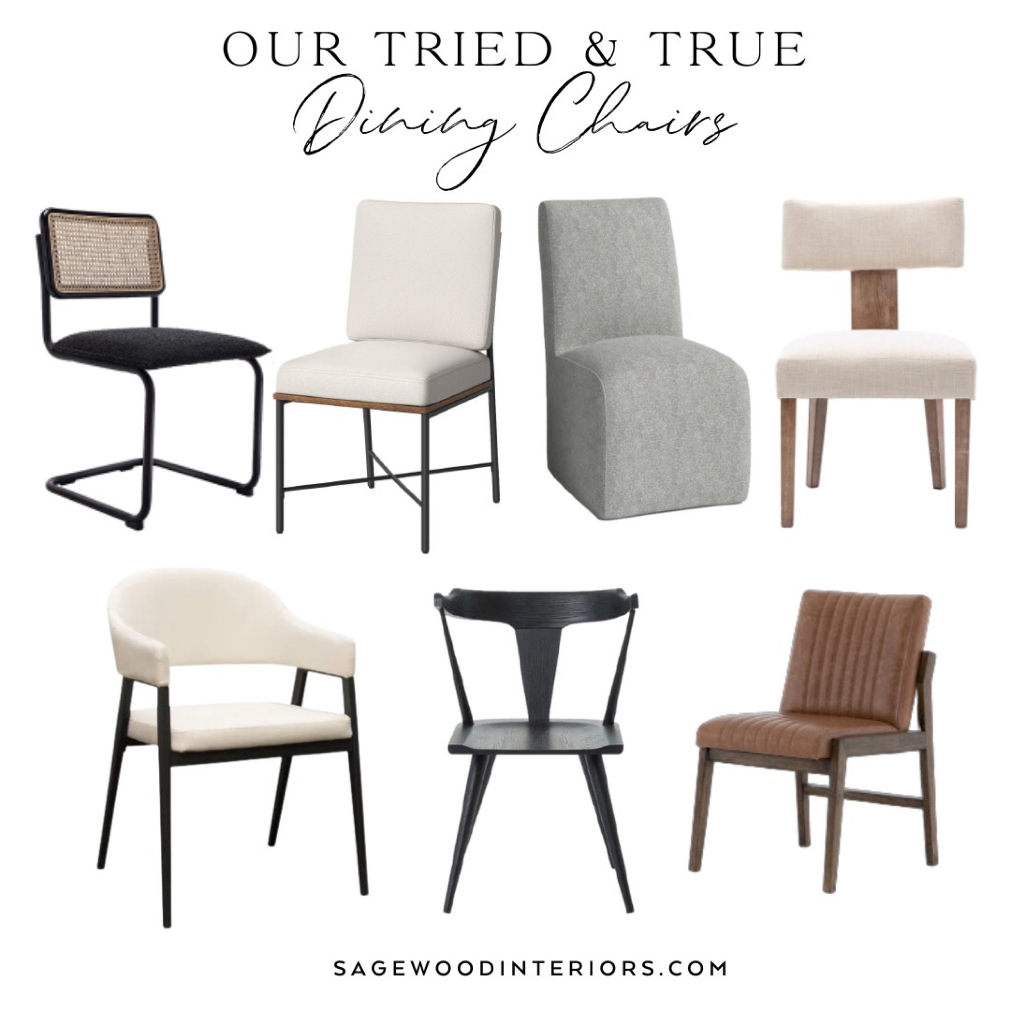 How cute are these dining chairs!? Here are our go to options! 

Home decor, furniture finds, dining furniture, dining chairs 