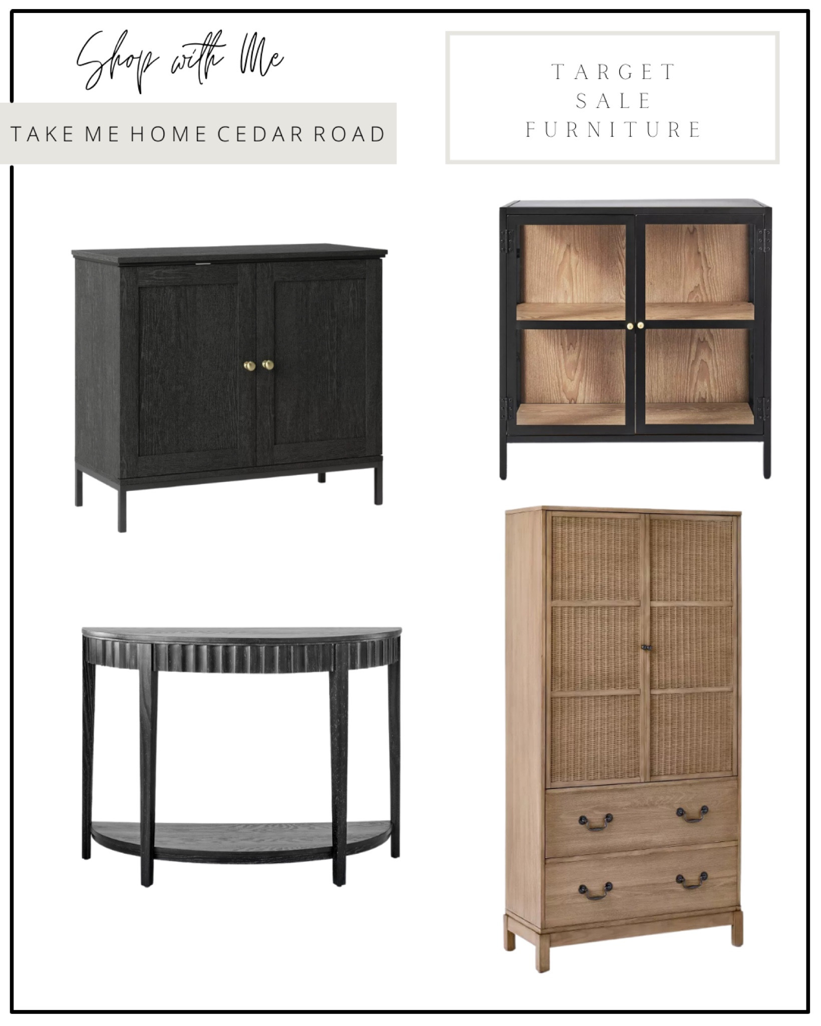 TARGET SALE FINDS

great prices on these beautiful furniture pieces! 

Accent cabinet, storage cabinet, tall cabinet, console table, entryway table, entryway, living room , target, target style 

#LTKsalealert #LTKhome #LTKFind