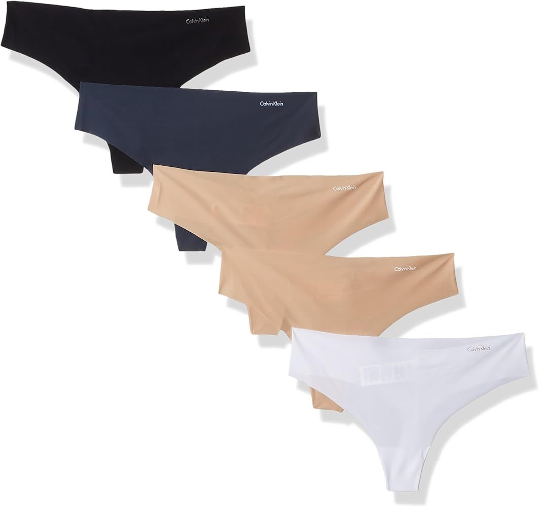 Calvin Klein Women's Invisibles Thong Multipack Panty | Amazon (US)