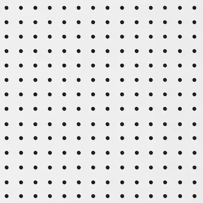 Hardboard Pegboard in White (47.75-in W x 95.75-in H) | Lowe's