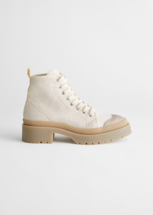 Chunky Canvas Lace Up Boots | & Other Stories (EU + UK)