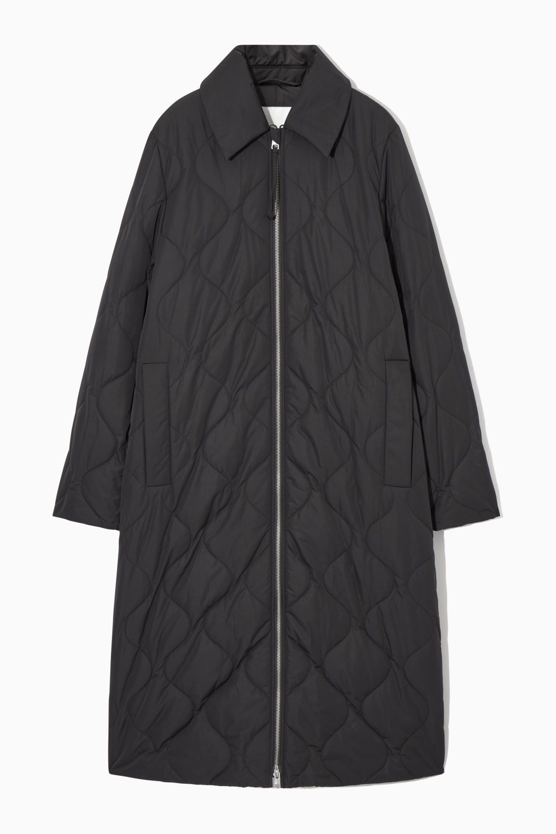 OVERSIZED QUILTED COAT - BLACK - COS | COS UK