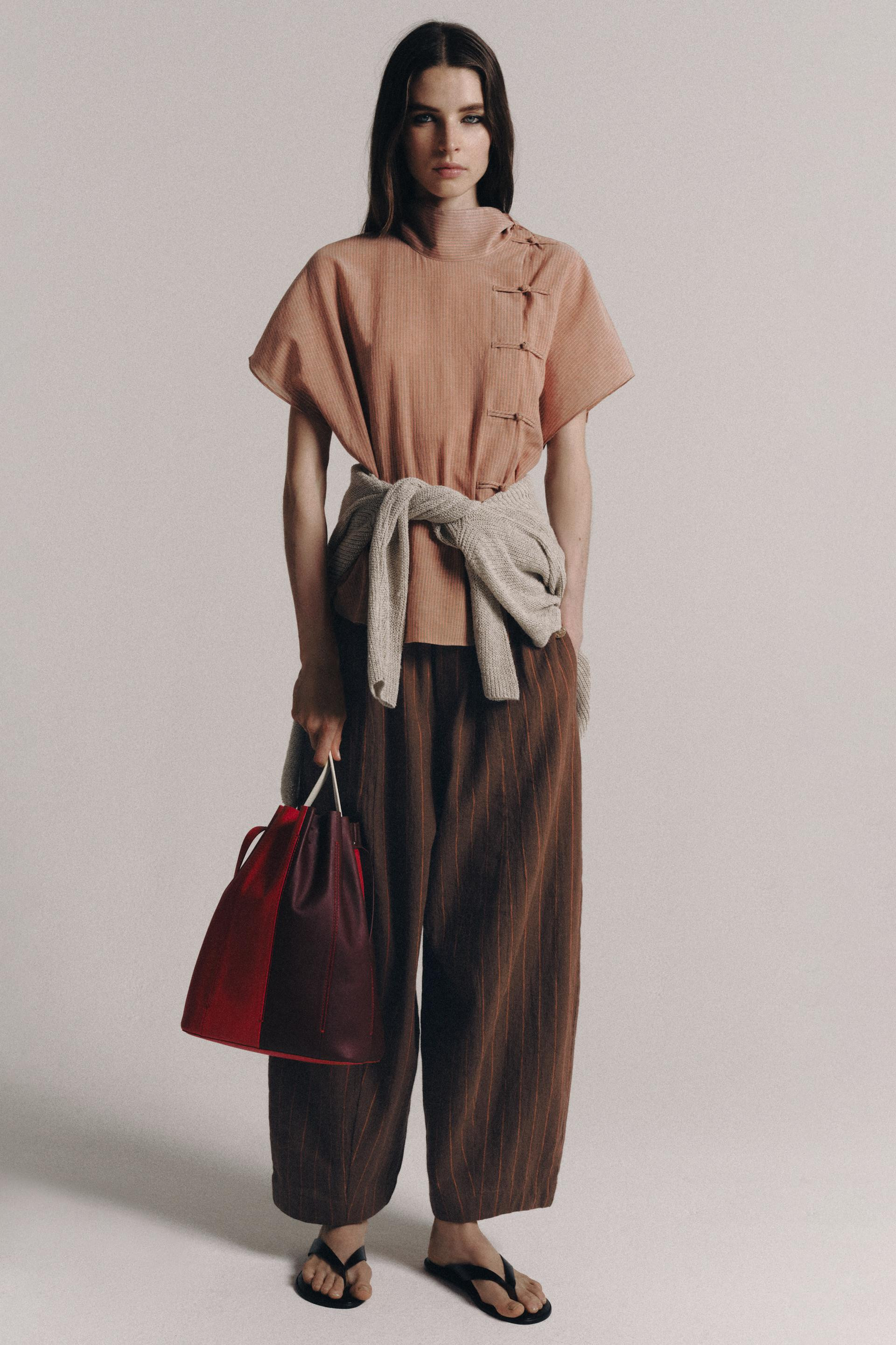 Zara - Colorblock Leather Shoulder Bag - Green - One Size Only - Woman | Zara US