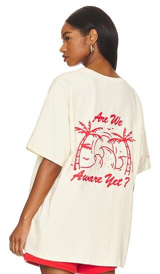 Are We Aware Oversized Tee in Sand | Revolve Clothing (Global)