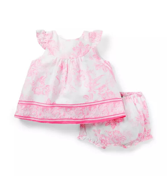 THINK PINK Floral Toile Baby Matching Set | Janie and Jack