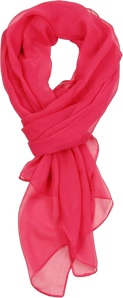 PANTONIGHT Long Chiffon Sheer Scarf For womens | Amazon (US)