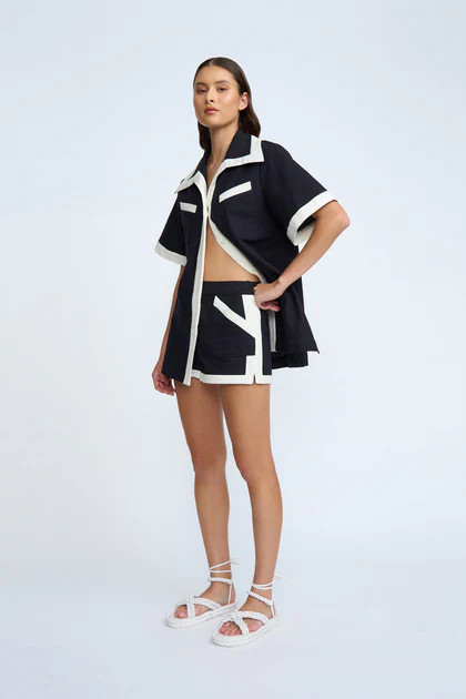 Fay Holiday Mini Short - Black Ivory | By Johnny