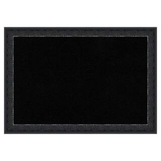 Amanti Art Bethany Black 20 in. x 14 in. Wood Framed Black Cork Memo Board A388610343862 - The Ho... | The Home Depot