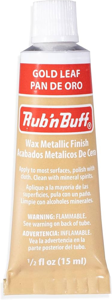 AMACO Rub n Buff Wax Metallic Finish - Rub n Buff Gold Leaf 15ml Tube - Versatile Gilding Wax for Fi | Amazon (US)