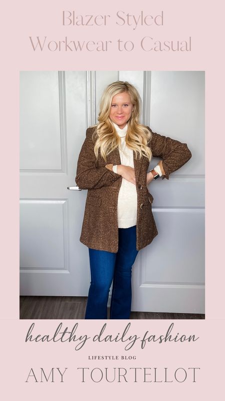 Blazer love for this fall and winter to wear  for workwear or casual! 

Wearing a size small- sized up for the shoulders. 


#LTKworkwear #LTKstyletip #LTKbump
