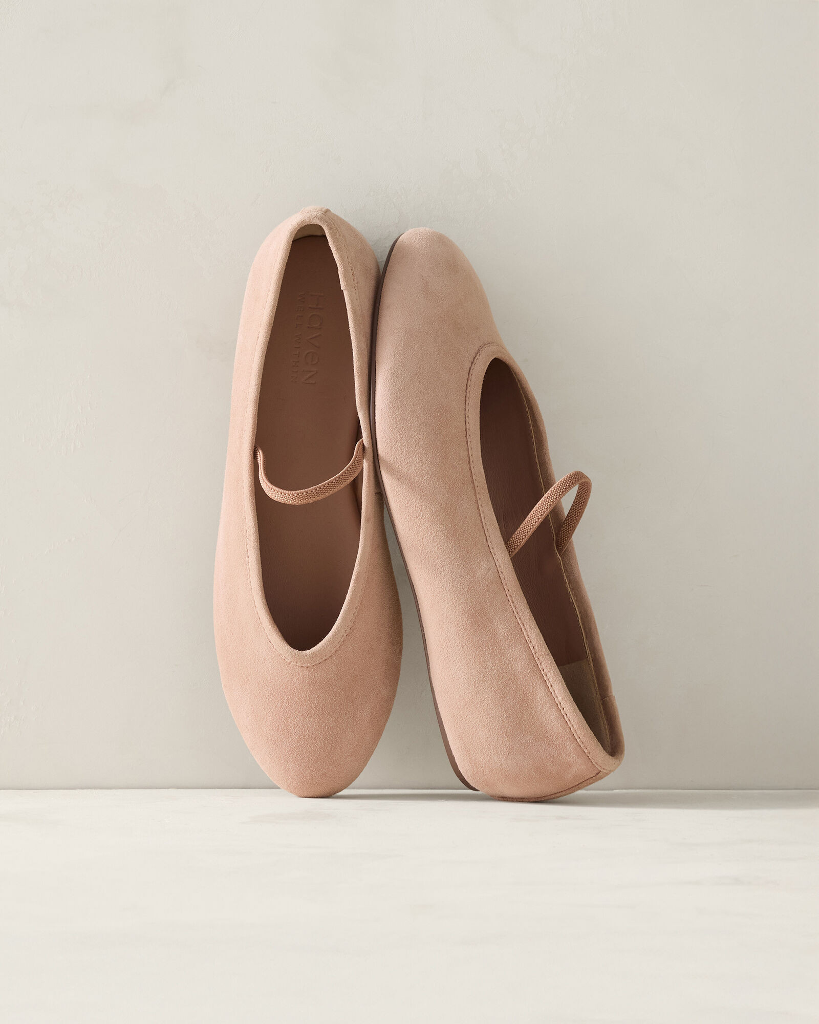 Suede Mary Jane Ballet Flats | Haven Well Within