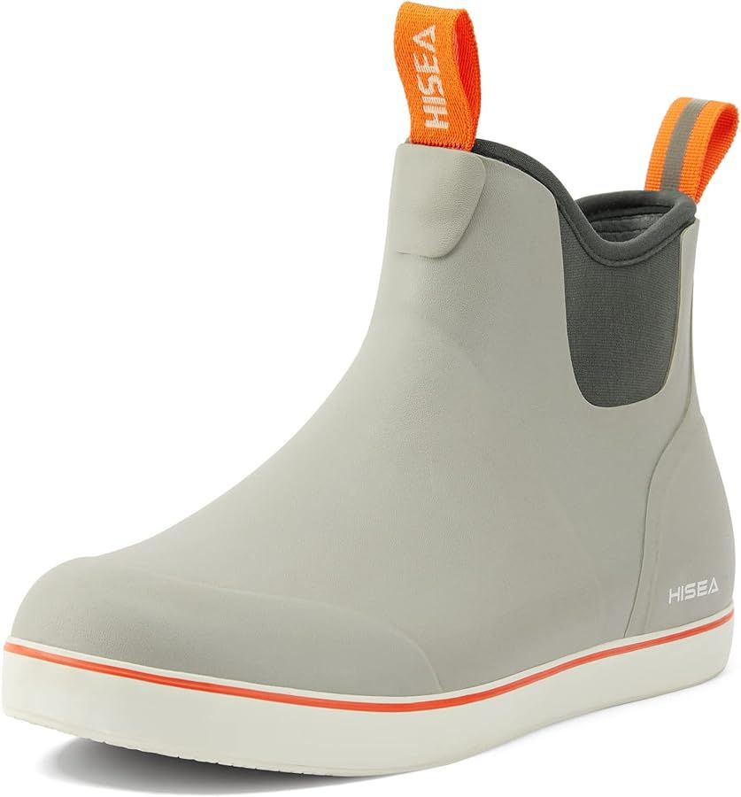 HISEA Women's Ankle Rain Boots, Rubber Fishing Deck Boots, Garden Boots for Women Waterproof | Amazon (US)