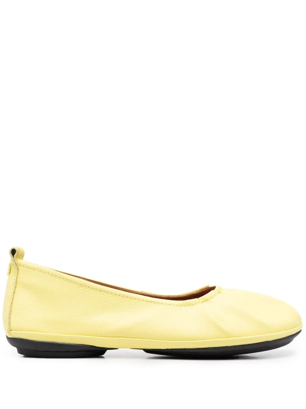 Camper pleated-detail Ballerina Shoes - Farfetch | Farfetch Global