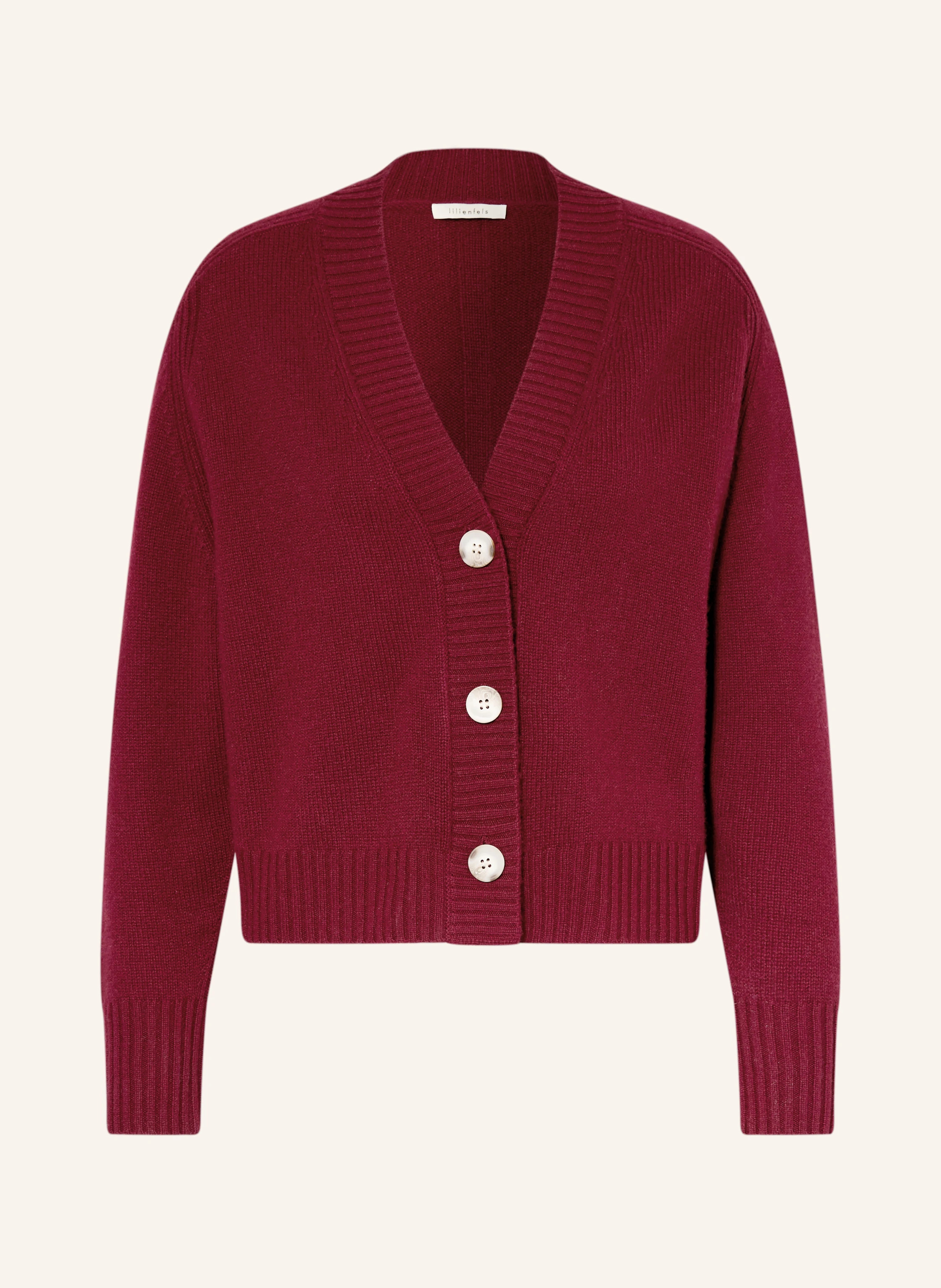 lilienfels Strickjacke aus Cashmere in dunkelrot | Breuninger (DACH)