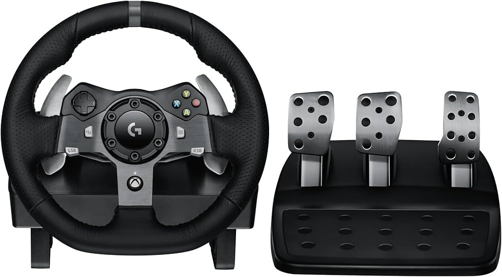 Logitech G920 Driving Force Racing Wheel and Floor Pedals, Real Force Feedback, Stainless Steel P... | Amazon (US)