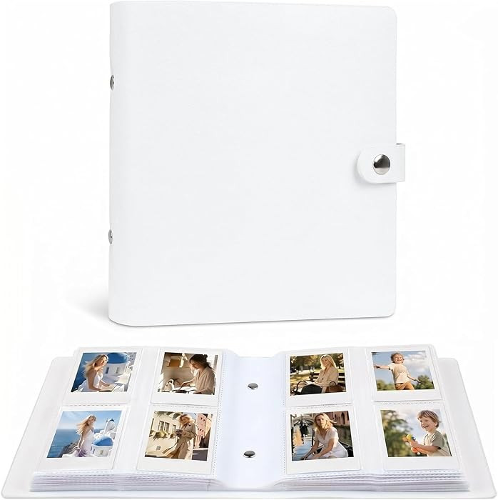 Ruibytree 320 Pocket Album for Instax Mini & Polaroid 2x3" Photo, ClayWhite | Amazon (US)