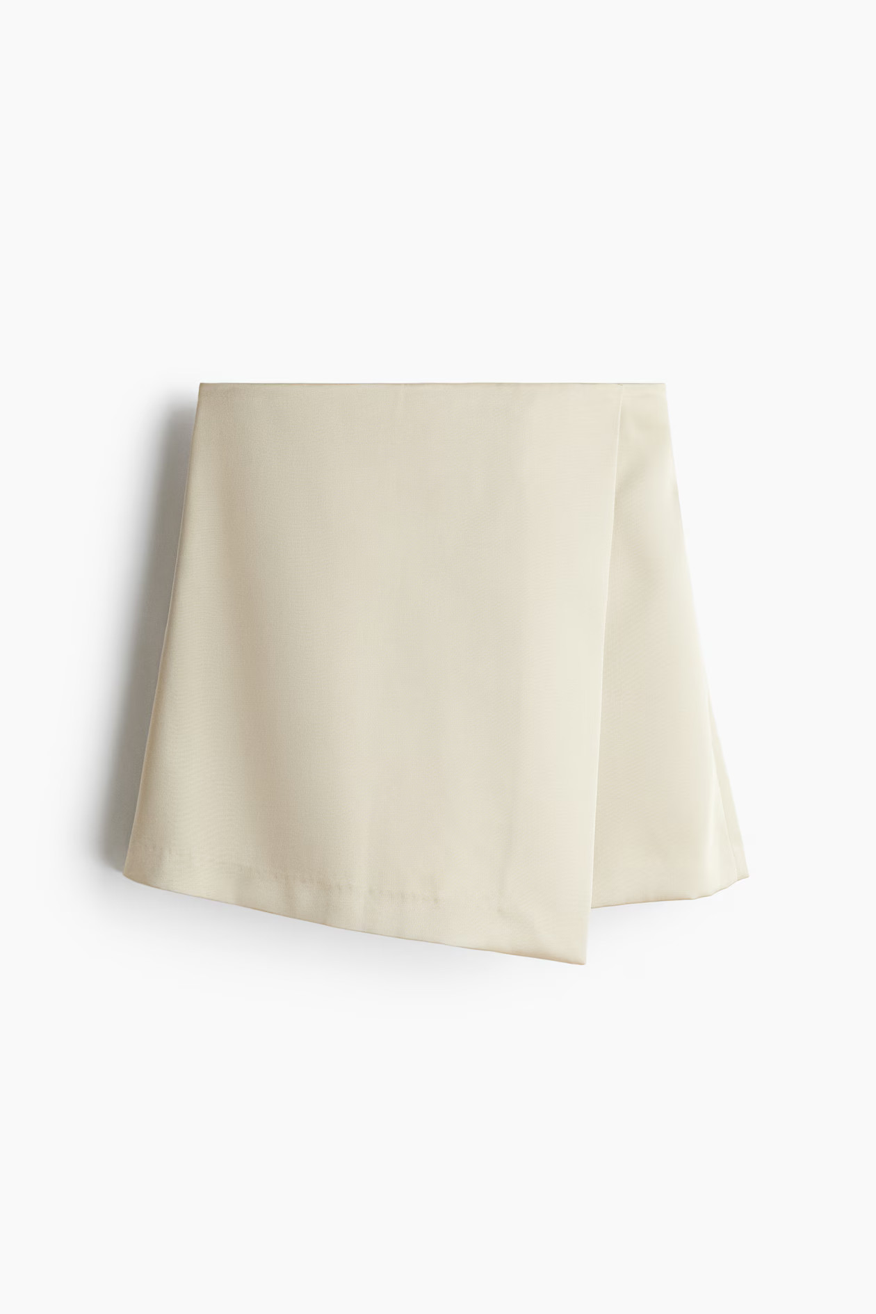 Wrap skort - Light beige - Ladies | H&M GB | H&M (UK, MY, IN, SG, PH, TW, HK)