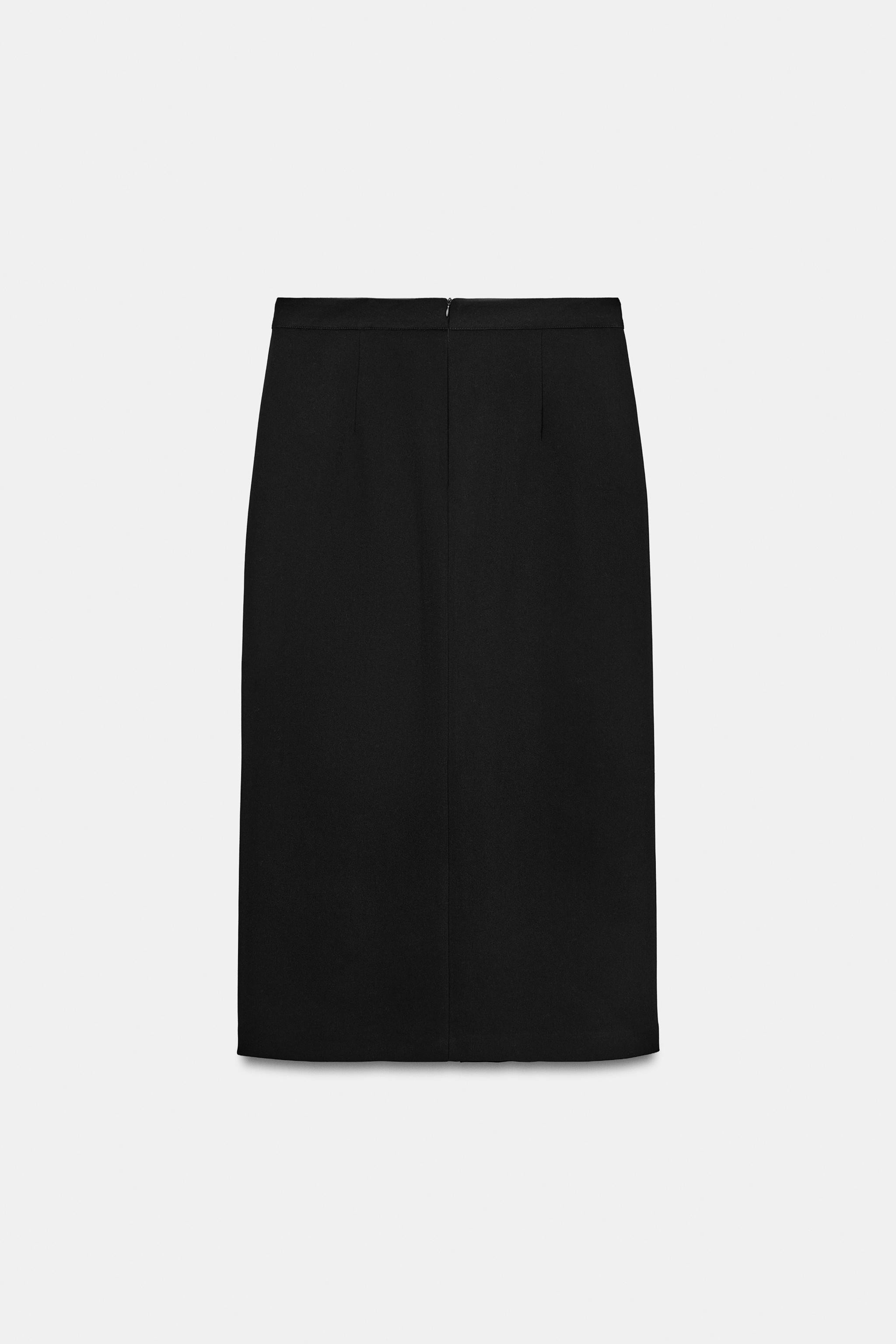 MIDI SKIRT WITH SLIT | Zara UK