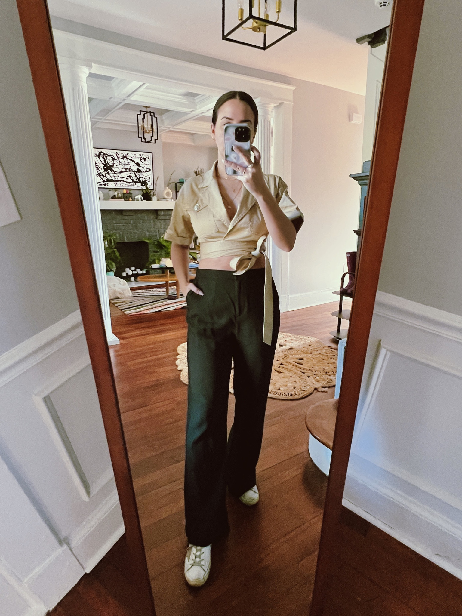 A fun date night look. Black flowy pants are my favorite default look and these are under $30

#LTKfit #LTKunder50 #LTKstyletip