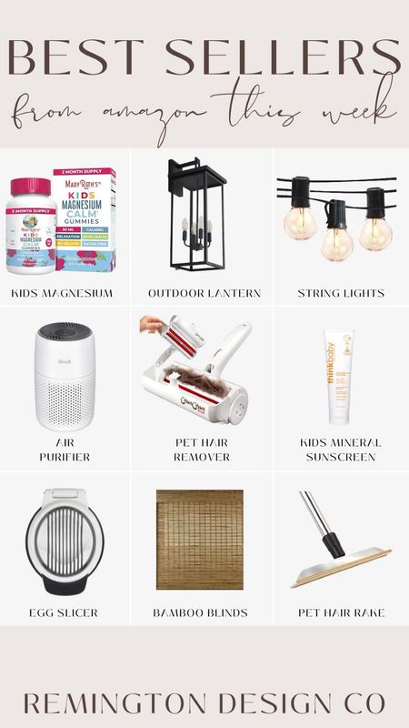 Best-Sellers of the Week - Magnesium - outdoor lantern - string lights - air purifier - pet hair remover 

#LTKhome
