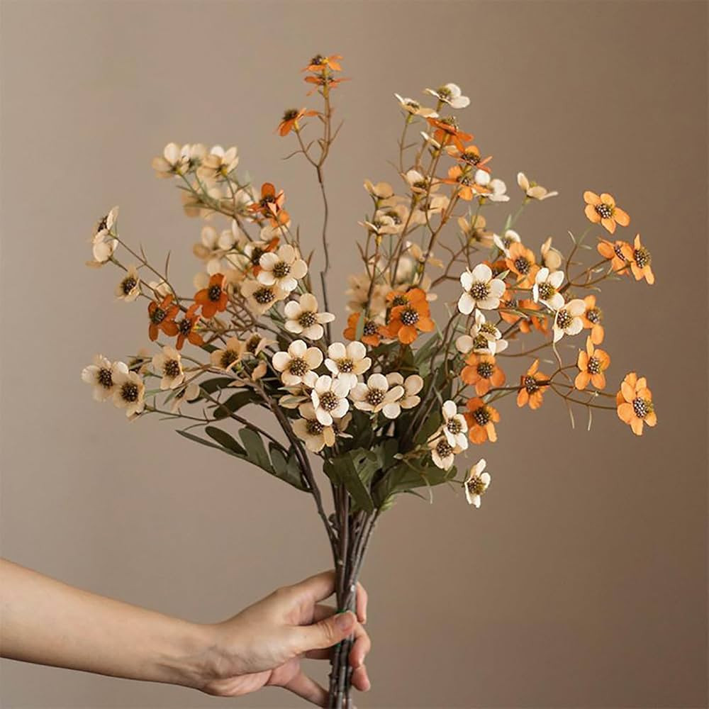 Wildflowers Artificial Flowers, 23.6 Inch Silk Flowers Fall Wedding Bulk, 6 Pcs Faux Faux Dry Flo... | Amazon (US)