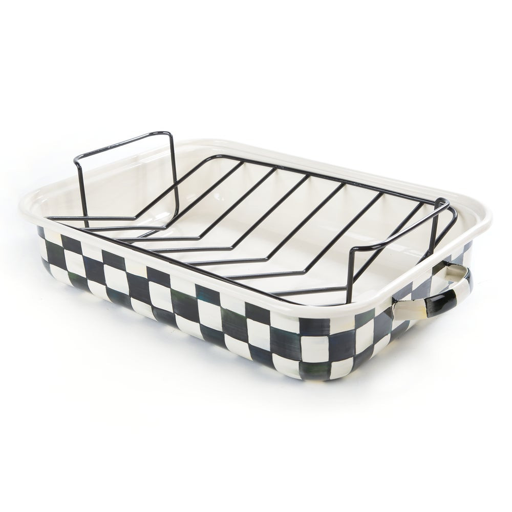 Courtly Check Roasting Pan with Rack | MacKenzie-Childs