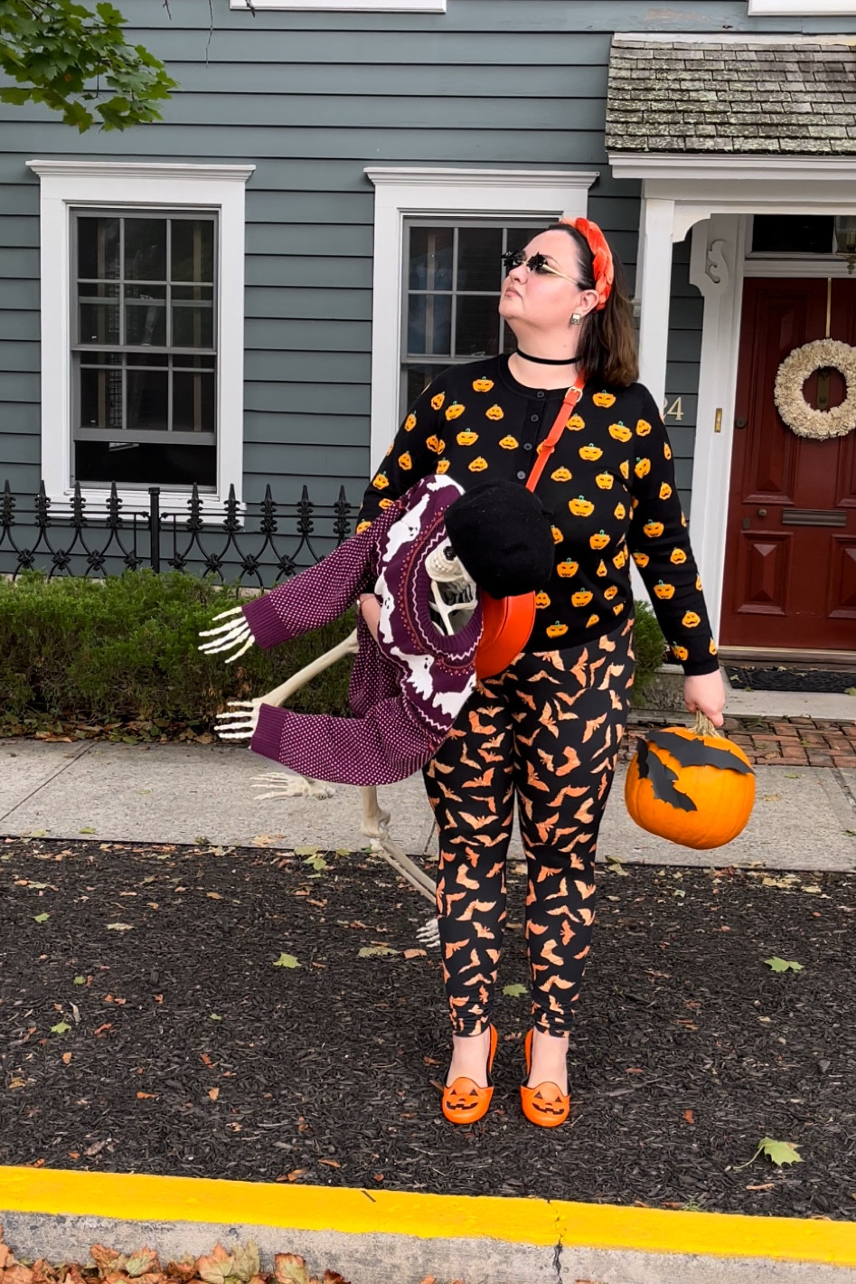 Linking everything from my BTS shot today. 

Use my code LYNZIJUDISH for 20% off your purchase 

Plus size fashion, plus size style, size 16 influencer, Halloween fashion, Halloween style, pumpkin cardigan, bat leggings, book of spells earrings, ghost fair isle sweater 

#LTKunder50 #LTKcurves #LTKHalloween