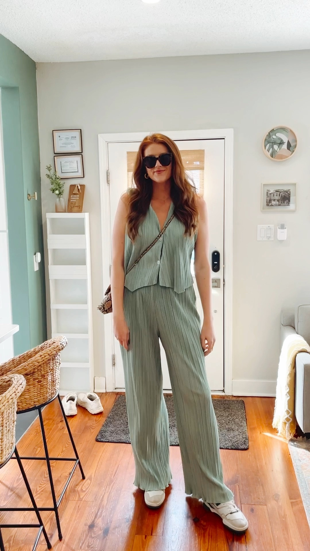 tall plisse set / two piece set / tall set / tall fashion / tall clothing 

#LTKsalealert #LTKSpringSale #LTKfindsunder100