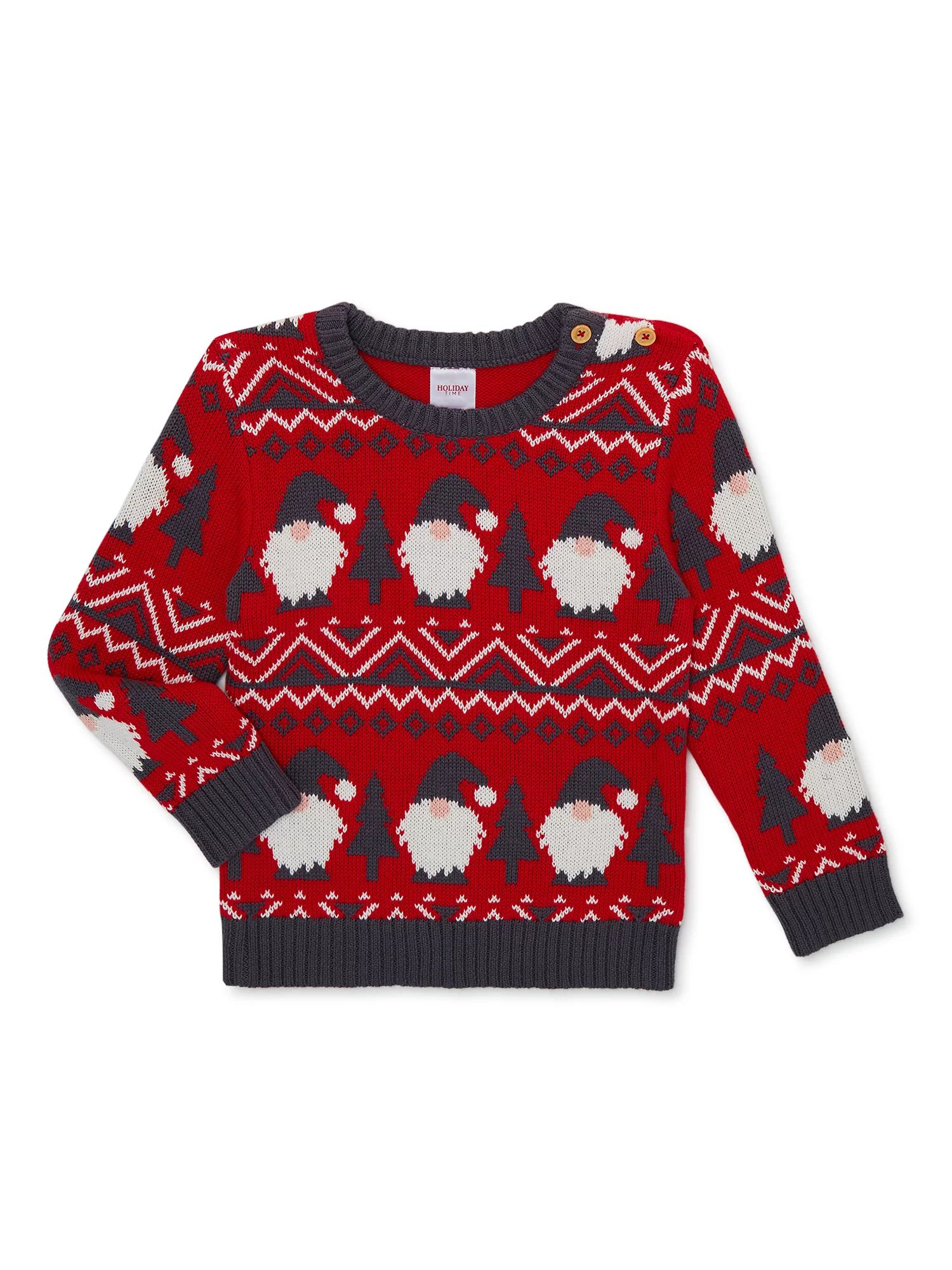 Holiday Time Baby and Toddler Boy or Girls Unisex Sweater, Sizes 12 Months to 5T | Walmart (US)